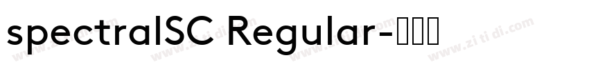 spectralSC Regular字体转换